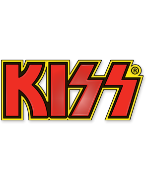 KISS - Red Yellow Logo Enamel Lapel Pin Badge