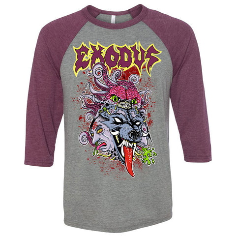 Exodus - Toxic Wolf Baseball Jersey Tee