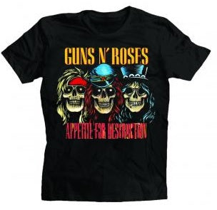 Guns N Roses - Appetite 4 Destruction Skulls - T-Shirt