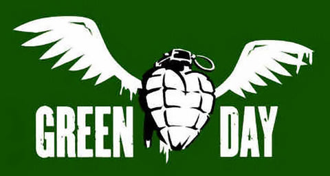 Green Day - Flag - Green Winged Heartnade