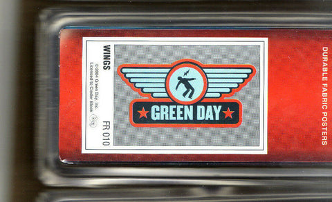 Green Day - Flag - Wings Shock Man - Fabric Poster Flag