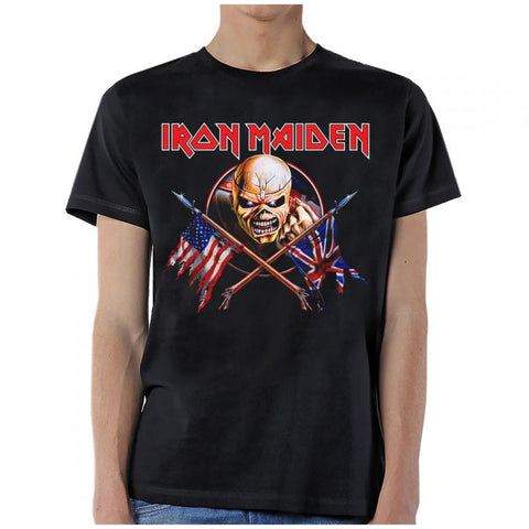 Iron Maiden - Crossed Flag T-Shirt