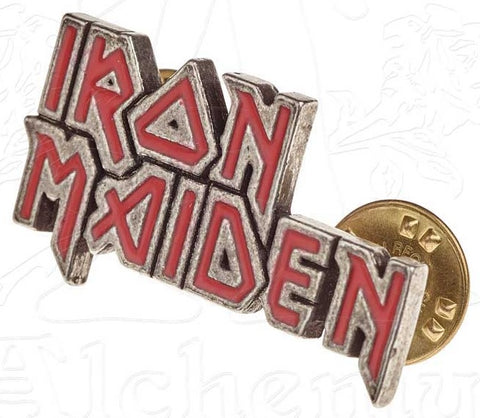 Iron Maiden - Red Logo - Lapel Pin Badge (UK Import)