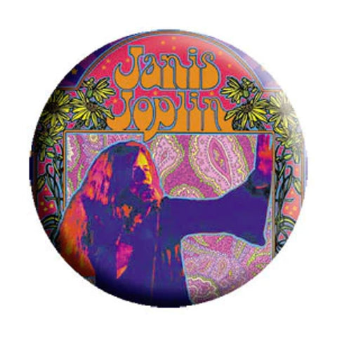 Janis Joplin - Art - Pinback Button (Pack Of 2)