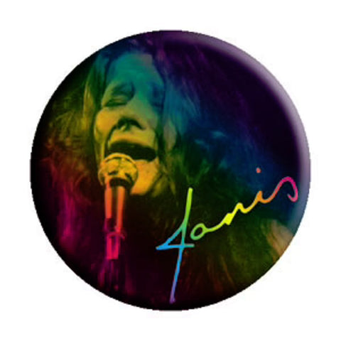 Janis Joplin - Janis Logo - Pinback Button (Pack Of 2)