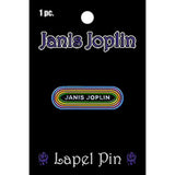 Janis Joplin - Oval Logo Enamel Lapel Pin Badge
