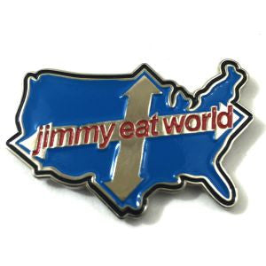 Jimmy Eat World - Across America Enamel Lapel Pin Badge