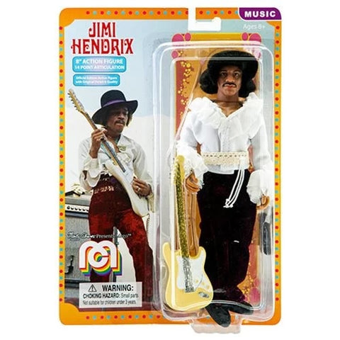 Jimi Hendrix-Action Figure-14 Point-W/Fender Guitar-2018-19-Licensed-New In Pack