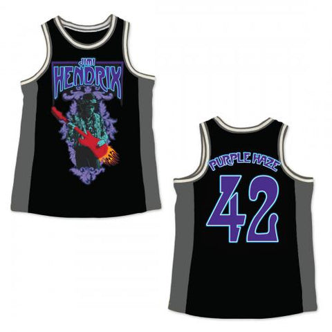 Jimi Hendrix - Purple Haze Basketball Jersey