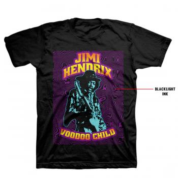 Jimi Hendrix - Black Light T-Shirt