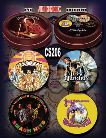 Jimi Hendrix - Coaster Set With Collector's Tin - Licensed New in Pack