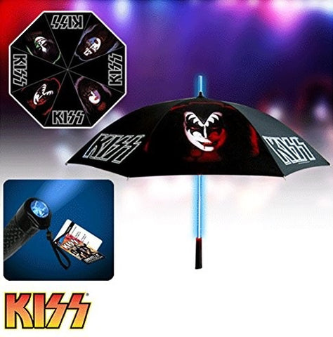 KISS - Umbrella With Light-Up Tube And Flashlight Handle