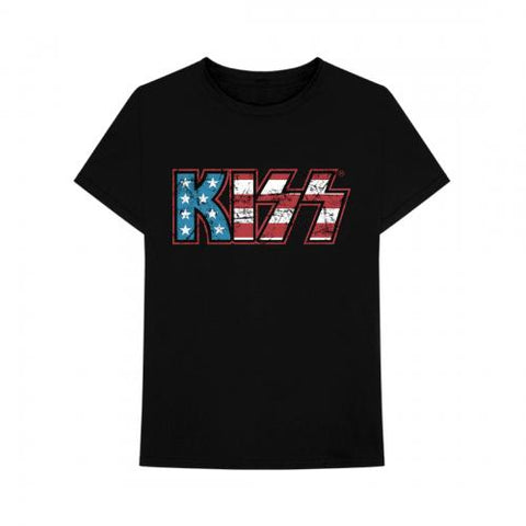 KISS - USA Logo T-Shirt