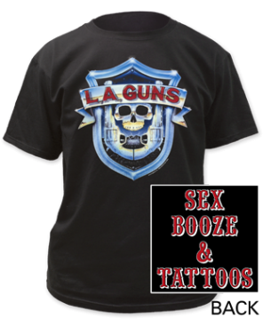 L.A. Guns - Sex, Booze & Tattoos T-Shirt