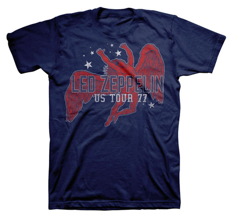 Led Zeppelin - Red Icarus Stars US '77 T-Shirt