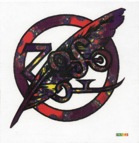 Led Zeppelin - Sticker - Jimmy Page - ZOSO - Feather - Symbol
