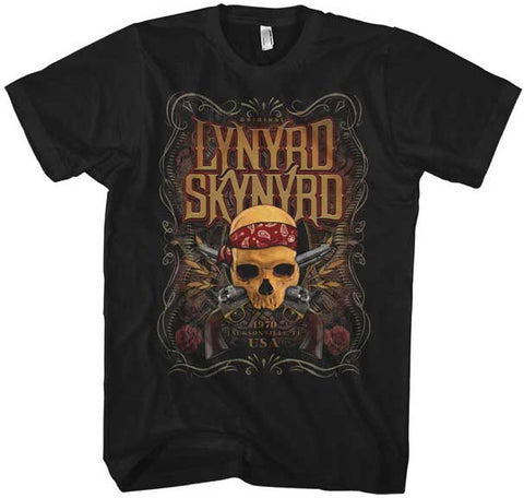 Lynyrd Skynyrd - Skull With Bandana T-Shirt