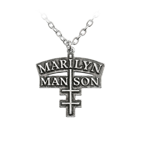 Marilyn Manson - Double Cross Pendant Necklace (UK Import)