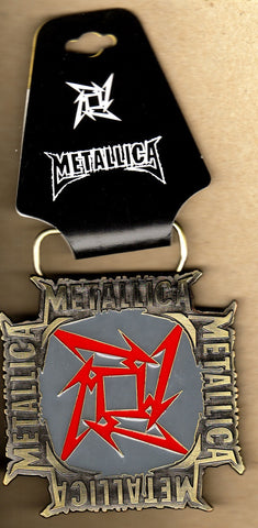 Metallica - Red Ninja Star Belt Buckle