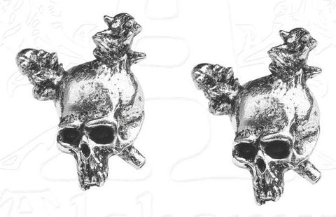 Metallica - Ear Rings - Stud - Damage Skull - (UK Import)