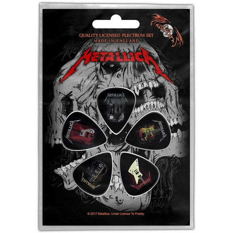 Metallica - Guitar Pick Set - 5 Picks - Guitar Art - (UK Import)