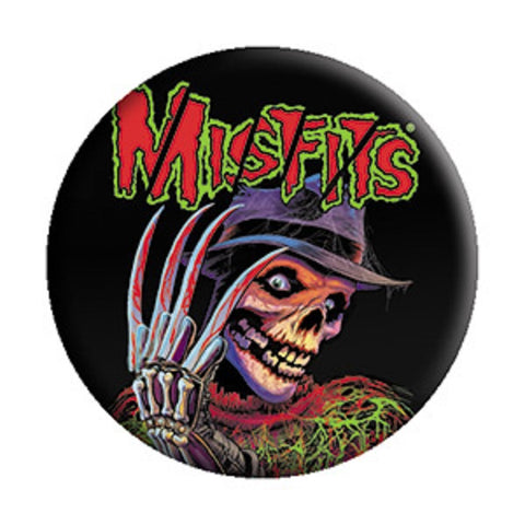 Misfits - Nightmare On Fiend Street Pinback Style Button (Pack Of 2)