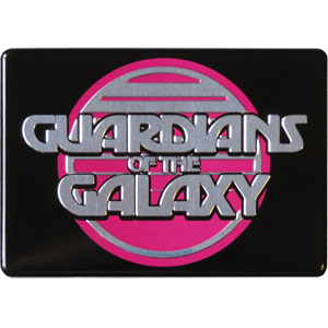 Guardians Of The Galaxy - Retro Logo Silver Magnet