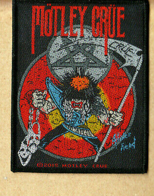 Motley Crue-Patch-Woven-UK Import-Allister Fiend-Collector's Patch-Licensed New