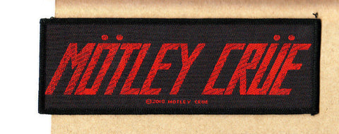 Motley Crue-Patch-Woven-UK Import-Logo-Collector's Patch