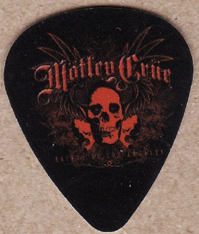 Motley Crue - Guitar Pick - Red LA Skull Artwork *Pack Of 2*
