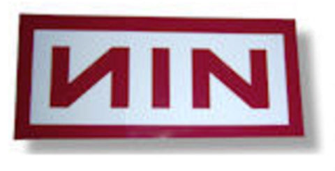 Nine Inch Nails - Red Logo Sticker