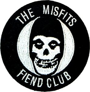 Misfits Bass Fiend Patch Classic Punk Rock Embroidered Iron On 