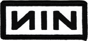 Nine Inch Nails - Black Logo On White - Collector's - Patch