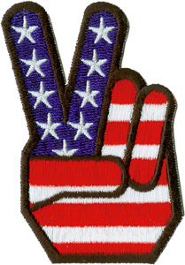 Peace Fingers - Embroidered Patch