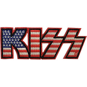 KISS - Logo American Flag - Collector's - Patch