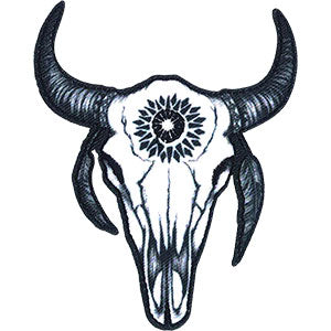 Skull Theme - Sacred Bull Skull - Collector's Embroidered Patch