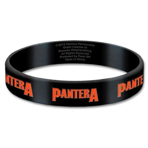 Pantera - Rubber Bracelet Wristband - Logo - UK Import - Licensed New In Pack