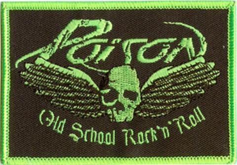 Poison - Embroidered Iron On - Skull Wings Logo Patch