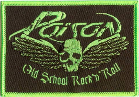 Poison - Patch - Embroidered Iron On -Skull Wings Logo- Collector's