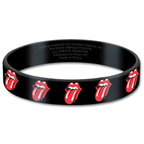 Rolling Stones - Rubber Bracelet Wristband - Logo-UK Import-Licensed New In Pack