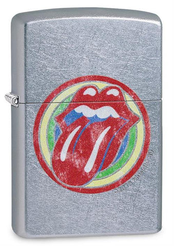 Rolling Stones - Chrome - Flip Top - Zippo Lighter