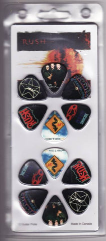 Rush - Guitar Pick Set- 12 Picks - Starman 2112 Design- Licensed New in Pack
