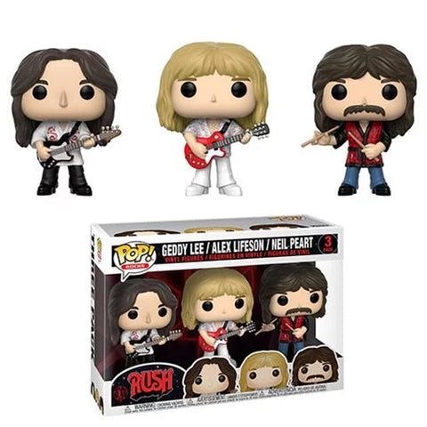 Rush - Geddy, Alex, & Neil Action Figure Vinyl 3-Pack Figure Set