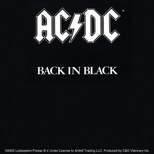 AC/DC - Back In Black - Sticker