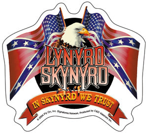 Lynyrd Skynyrd - Flags & Eagle - Sticker
