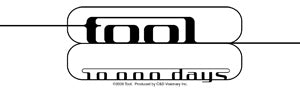 Tool - 10,000 Days Clear Logo - Sticker