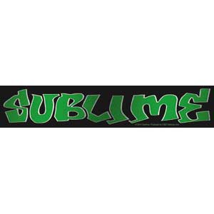Sublime - Green Logo - Sticker