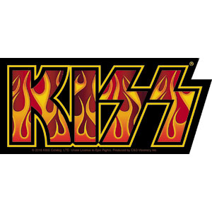 KISS - Flames Logo Sticker