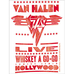 Van Halen - Live Whiskey - Sticker