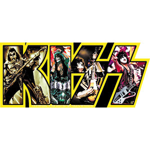 KISS - Band Logo Yellow Sticker
